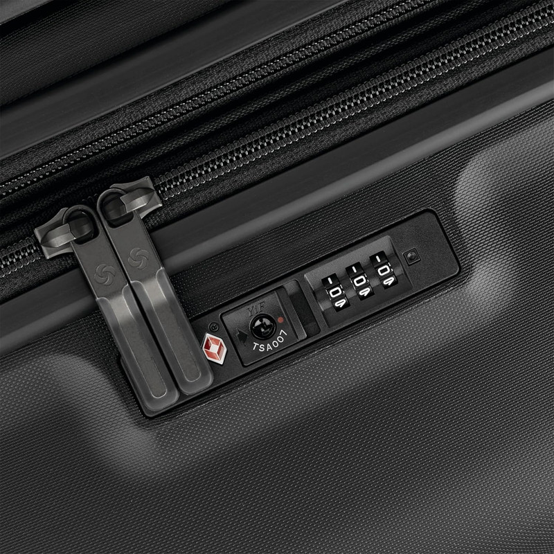 Elevation Plus Large Hardside Luggage - Scratch Resistant, TSA Lock, Black gallery