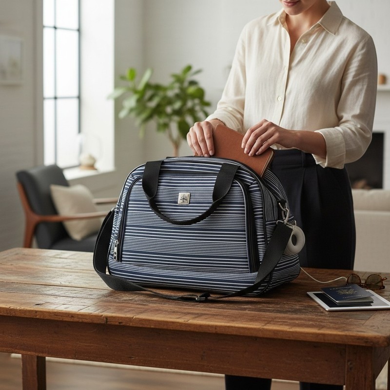 Travel Shoulder Carry-on Messenger Duffle Overnight Bag Luggage 15x11x5