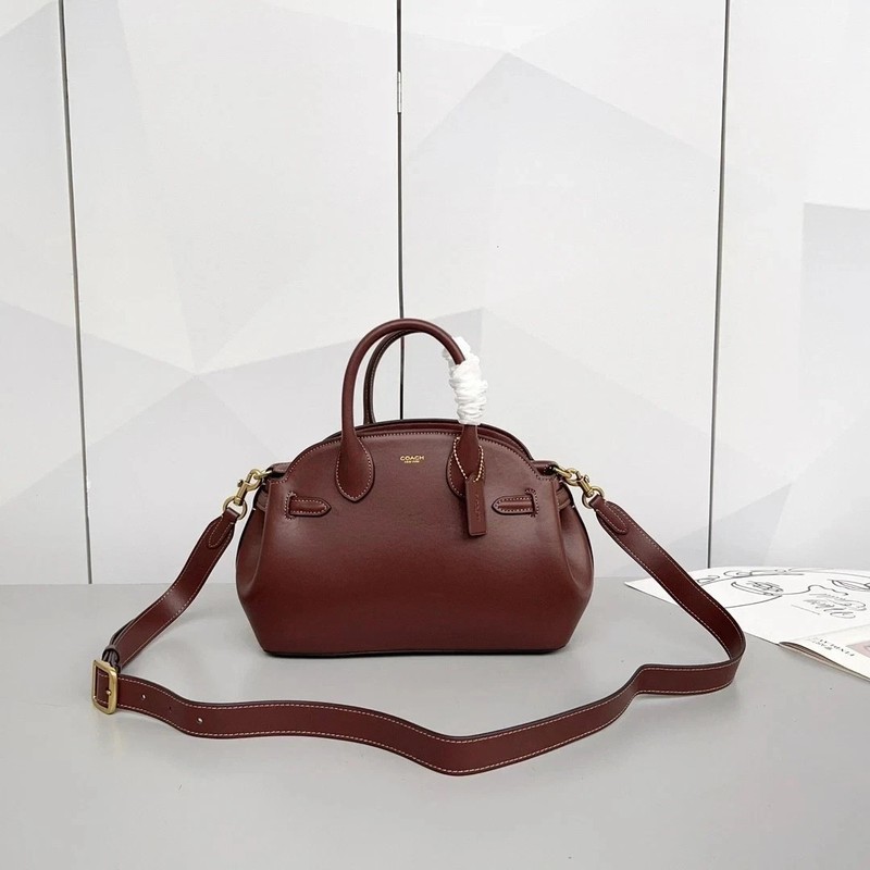 COACH CU066 Empire Carryall Bag 26 Brown Leather New Outlet from Japan