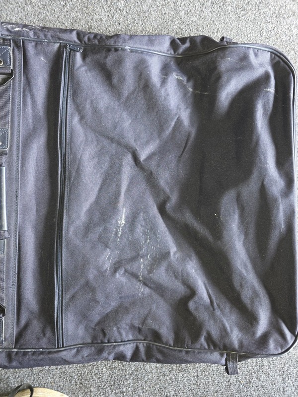 Vintage United States Air Force Garment Black Travel Suit Bag Embroidered USAF gallery