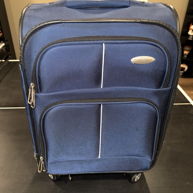 Samsonite 20 Inch Carry-On Freestyle Blue Rolling Suitcase