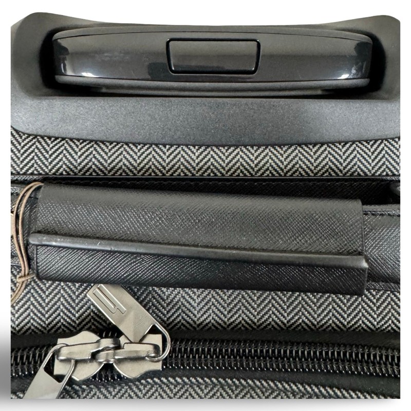 Hartmann Herringbone Deluxe Underseat Carry On Spinner - Black Herringbone gallery