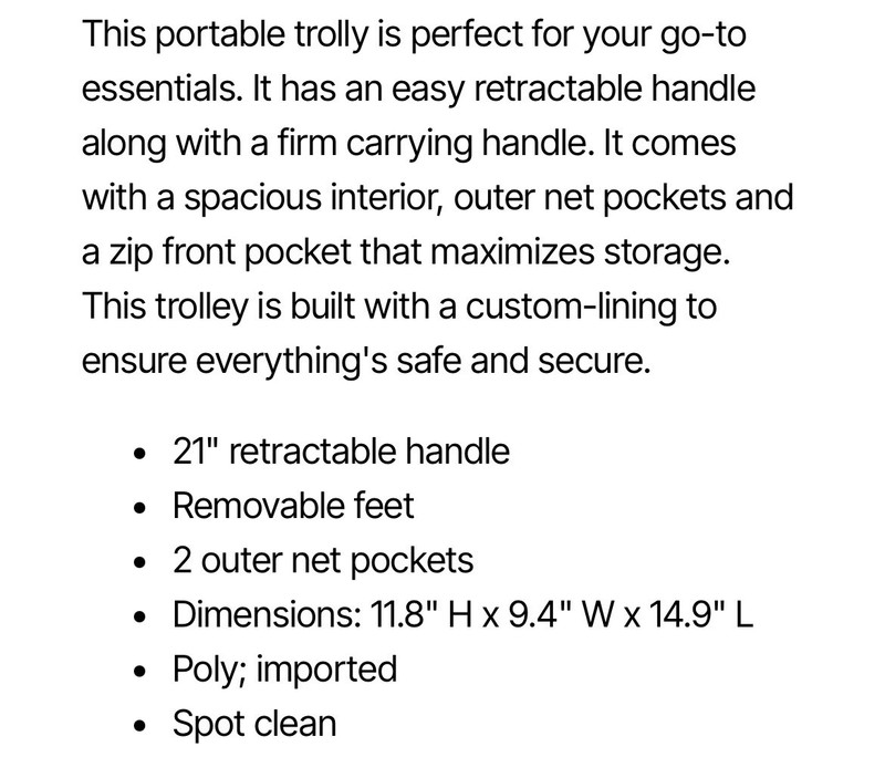 Portable trolley gallery
