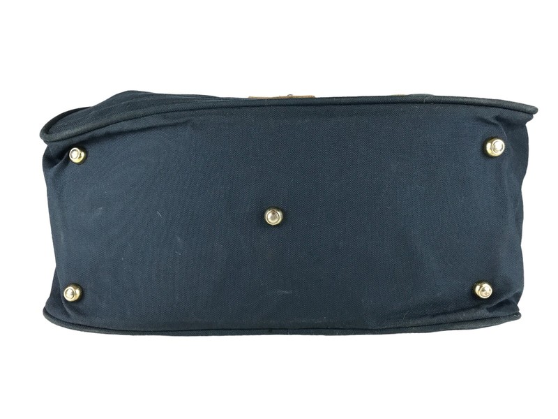 Boyt Duffle Bag Unisex Blue Brown Double Handles Detachable Adjustable Strap gallery