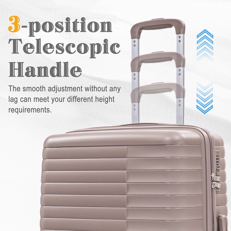 4 Pcs Spinner Wheel Luggage Set Carry On Suitcase with TSA Lock 14 20 24 28 Inch gallery