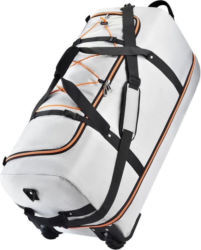 Packable 32” Rolling Duffle Bag with Retractable Wheels and Waterproof Design gallery