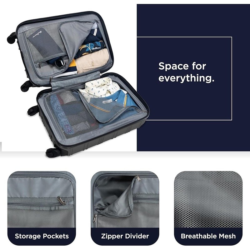 Multi-Directional Durable Spinner Durable Hardside Luggage W/ Telescoping Handle gallery