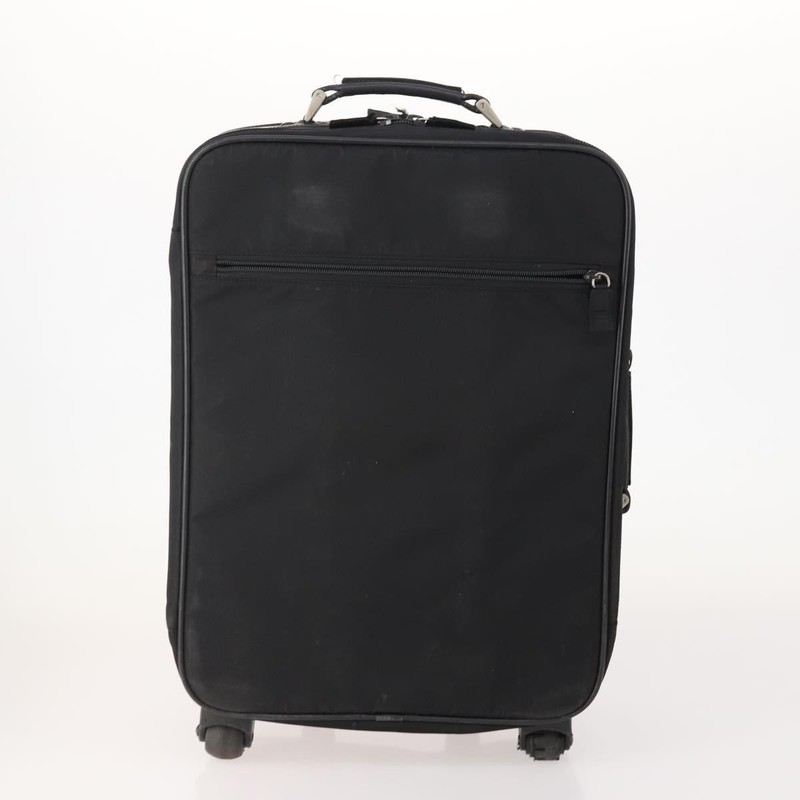 PRADA Trunk Nylon 2 Set Black Auth 174973 gallery