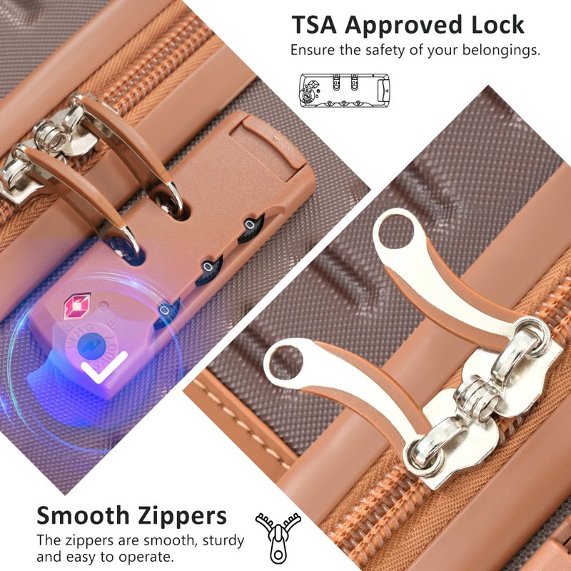 Lightweight Hardshell Suitcase, 360° Spinner Wheels & TSA Lock for Daily Travel gallery