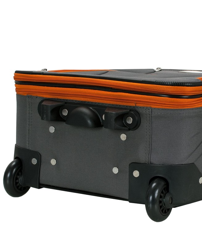 4-Piece Softside Luggage Set Expandable Travel Bags Charcoal gallery