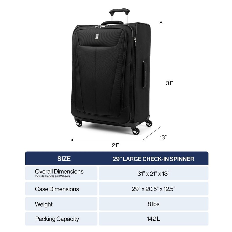 Maxlite 5 Softside Expandable Luggage with 4 Spinner Wheels, Lightweight Suit... gallery
