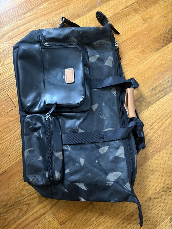 TUMI Alpha Bravo Travel Satchel Duffel Camo Ballistic Nylon Carry On Bag