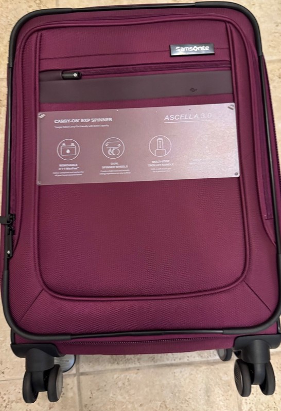 Samsonite Ascella 3.0 Carry On Spinner – Light Plum – *NEW with Tags