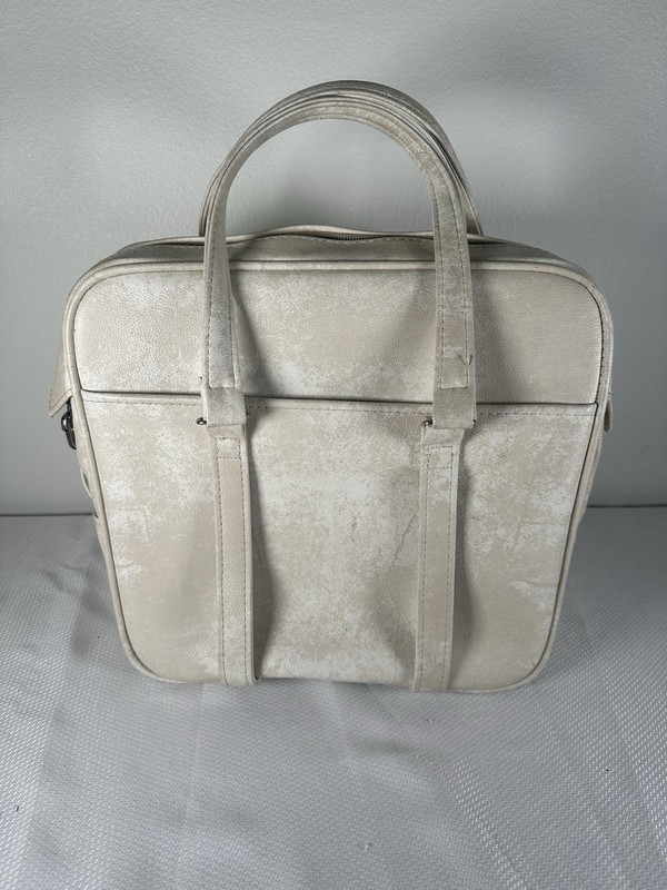 Vintage Samsonite Silhouette Overnight Travel Bag Carry On Beige Luggage