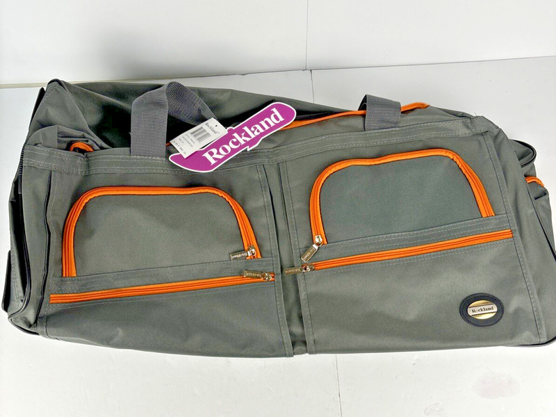 Rockland Luggage 30 Inch Rolling Duffle Charcoal Hardside Expandable