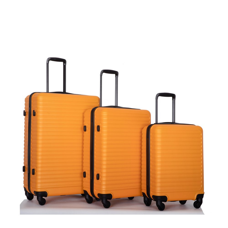 3-Piece TSA-Lock Spinner Luggage Set, Hardshell, Lightweight, Orange