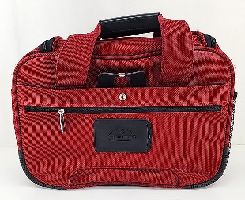 Samsonite Versatility Carry On Shoulder Bag Red 17x12x8” Overnight Luggage gallery