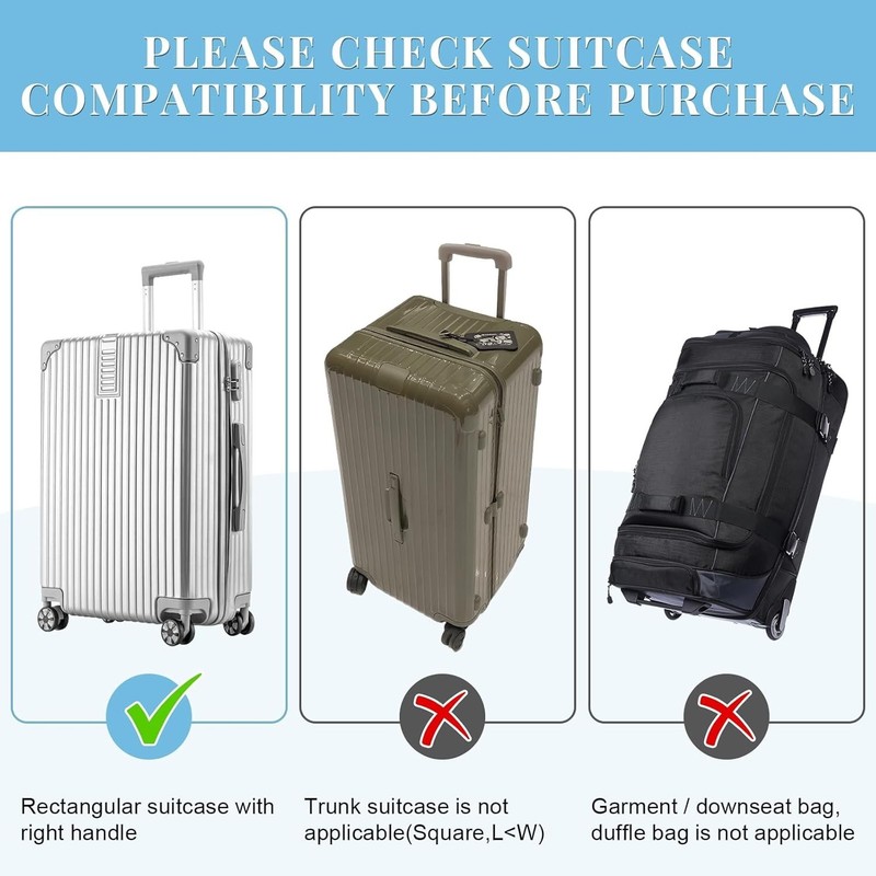Secure Hook & Loop Closure Luggage Protector gallery