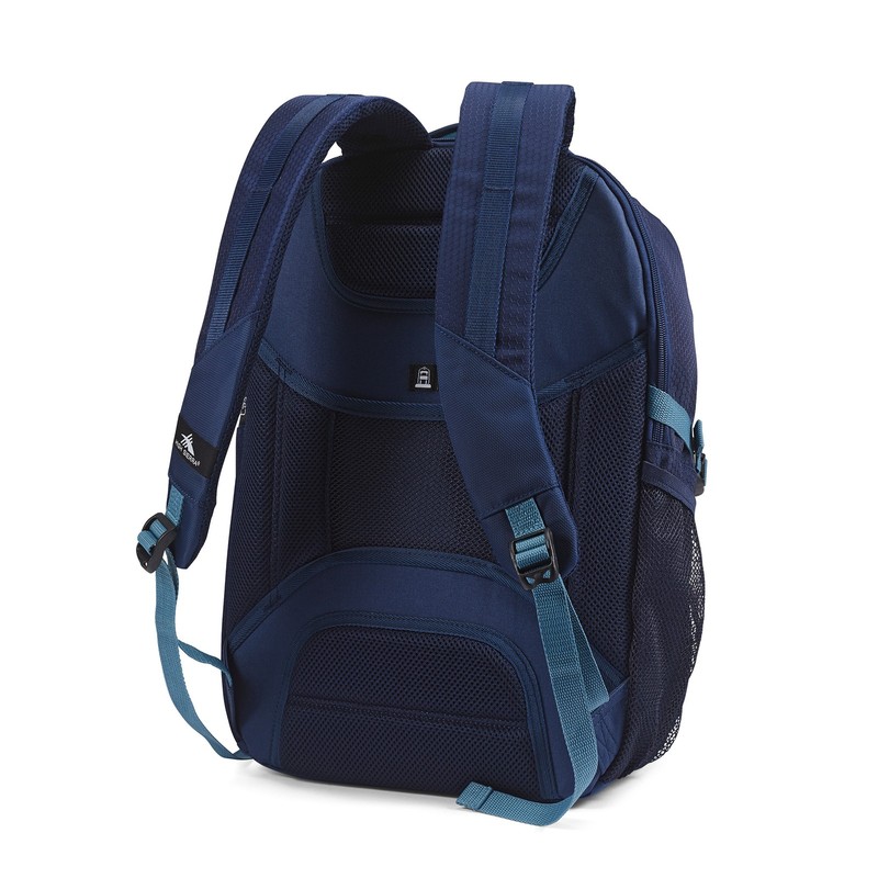 High Sierra Fairlead Computer Laptop Backpack w/Zipper Closure, Blue(Used) gallery