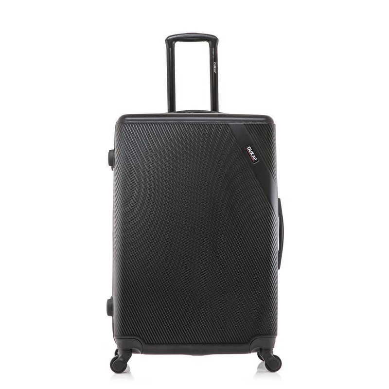 DUKAP Carry-On Black Lightweight ABS Plastic Hard Side Shell Spinner 20 in. H