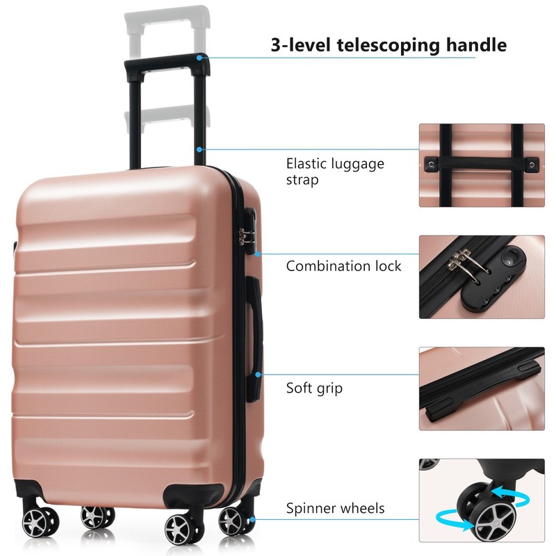 6 Set ABS Hardshell Luggage Set Check-In Sizes Suitcases for Travel & Business gallery