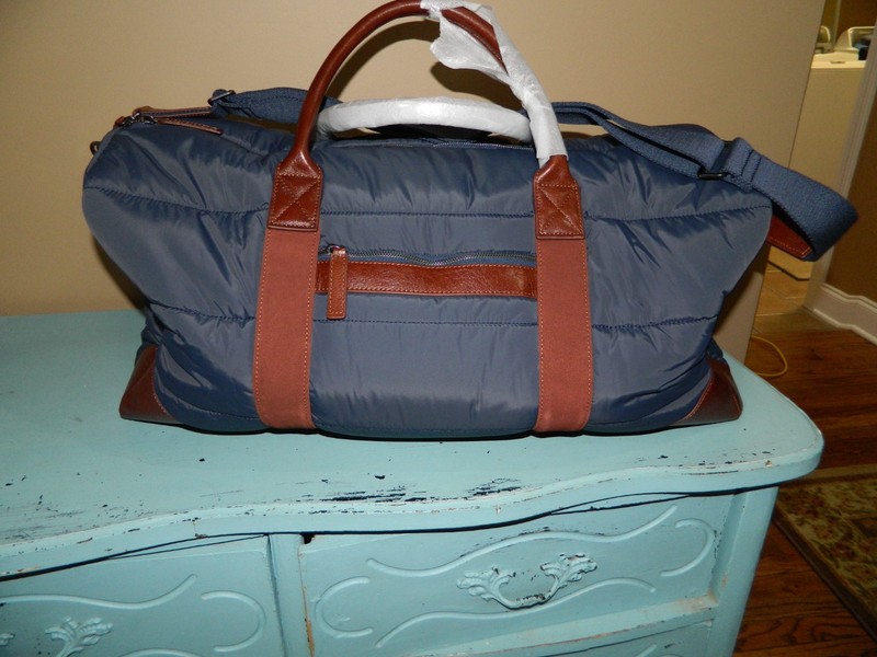 Mark & Graham Highline Weekender Blue NO MONOGRAM