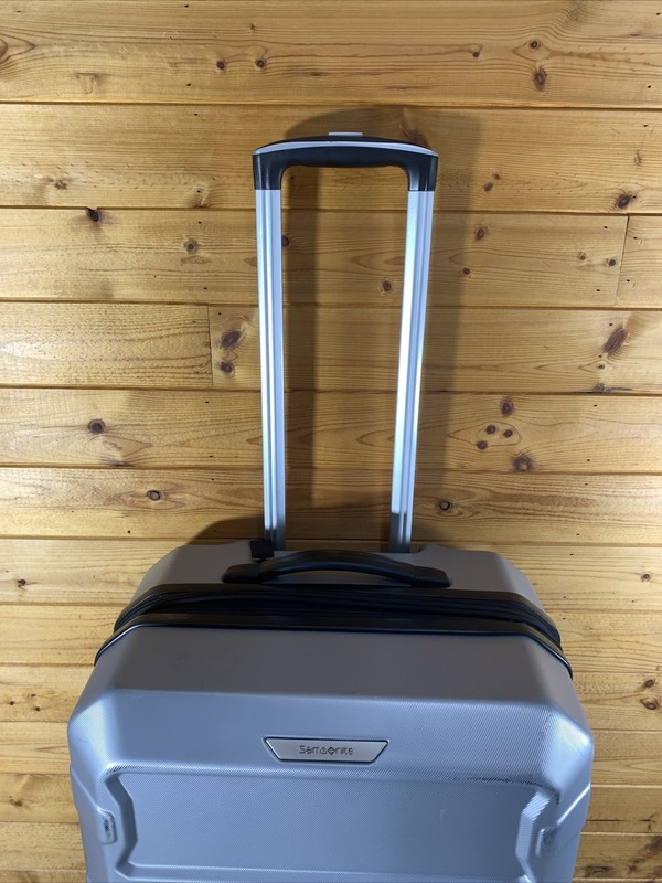 💙Samsonite Hardside Shell Expandable Luggage~Gray~Checked~Large 26" Spinner gallery