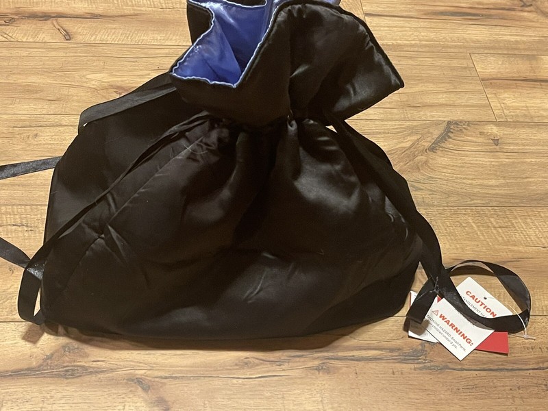 NWT Capezio Dancemaker Drawstring Bag Black with Purple Lining ~ NEW ~ MSRP $23 gallery