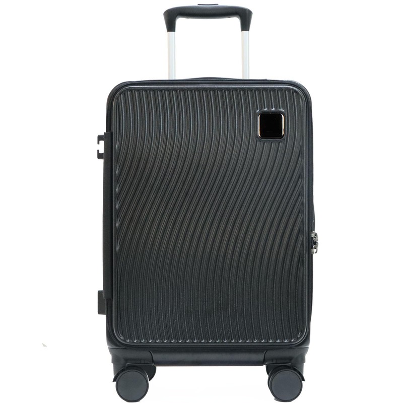BOBOYM 20-Inch Expandable Carry-on Luggage PC Hard Shell TSA Suitcase with Top