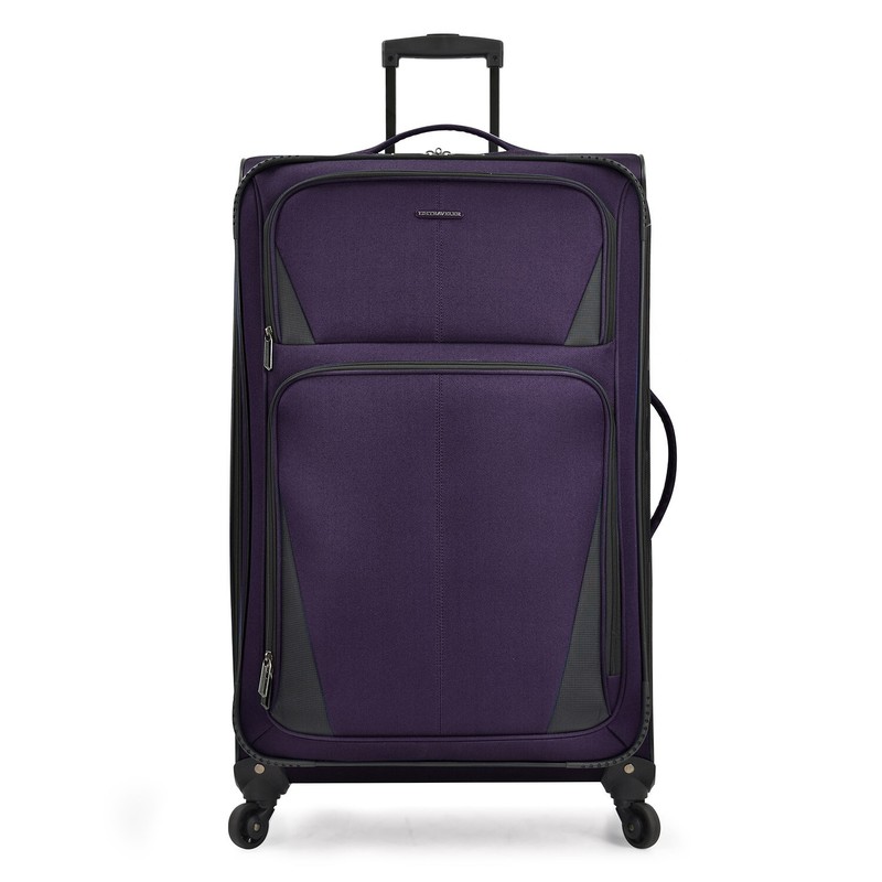 U.S. Traveler Aviron Bay 30″ Expandable Softside Luggage Spinner Wheels – Purple