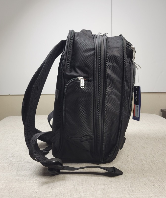 Ebags Mother Lode EVD Backpack Solid Black Expandable Travel Bag Fits 14' Laptop gallery