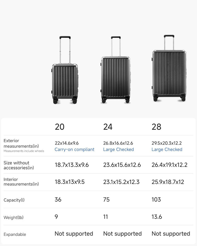 Zx-Core 20" Zipperless Hard Shell Carry-On with Spinner Wheels - Charcoal Metall gallery