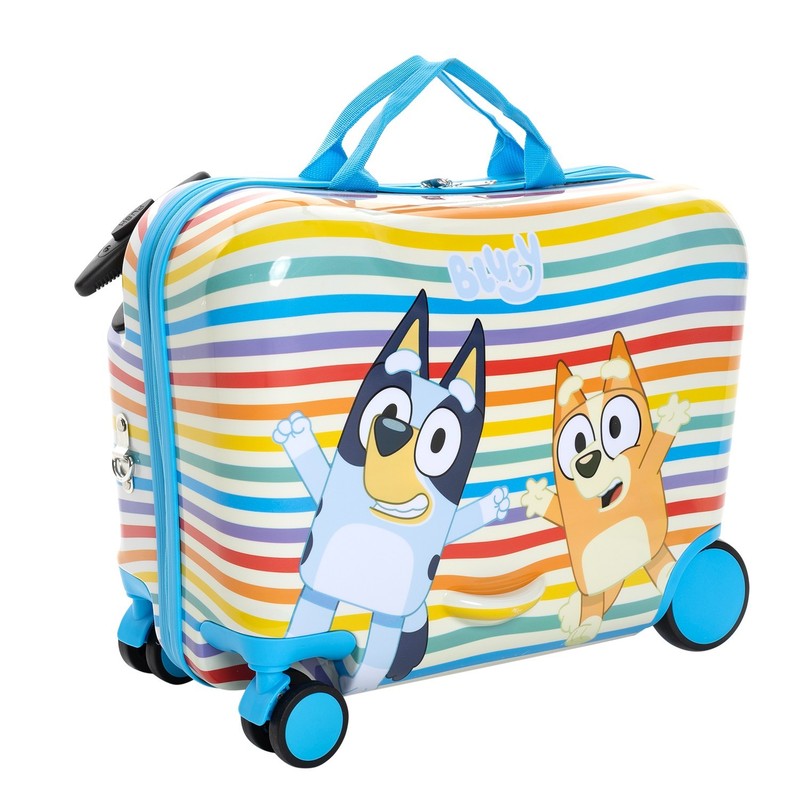 Bluey Kid's Ride-On Luggage, Hard Case with Telescopic Handle & Storage gallery