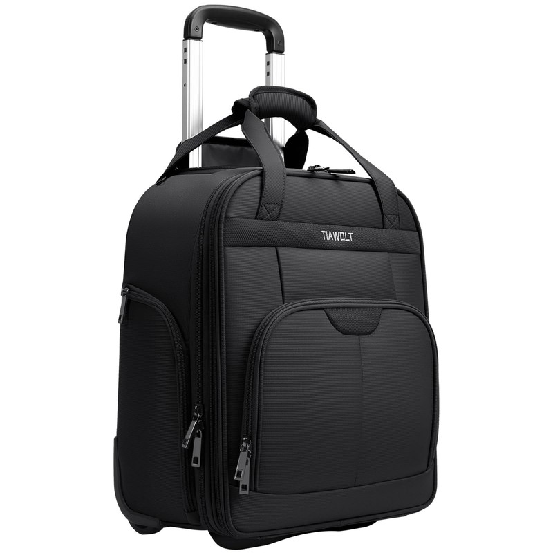 Multi-functional 16-Inch Underseat Carry on Luggage With Wheels Softside Ligh…