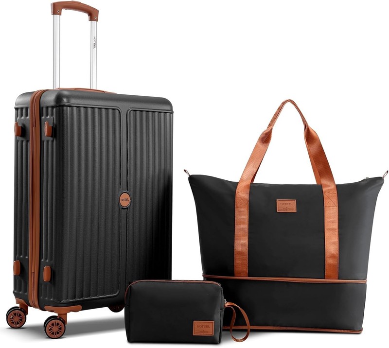 HOTEEL 3/6PCS Luggage Set Hardshell ABS+PC Carry on Travel Suitcase w/ TSA Lock