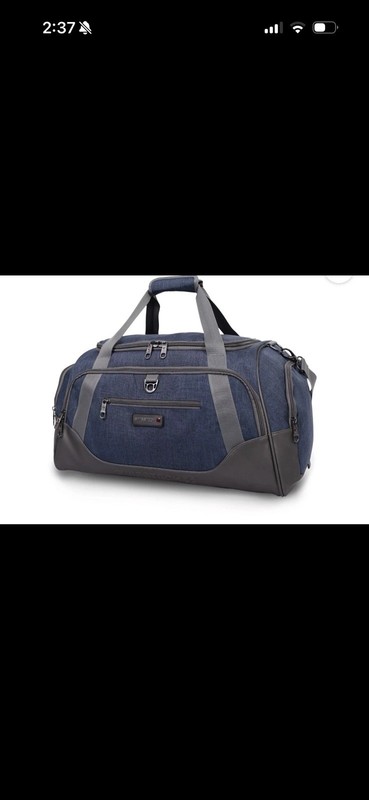 Swiss Tech Excursion 21×14 Duffel Travel Bag Waterproof Bottom, Blue