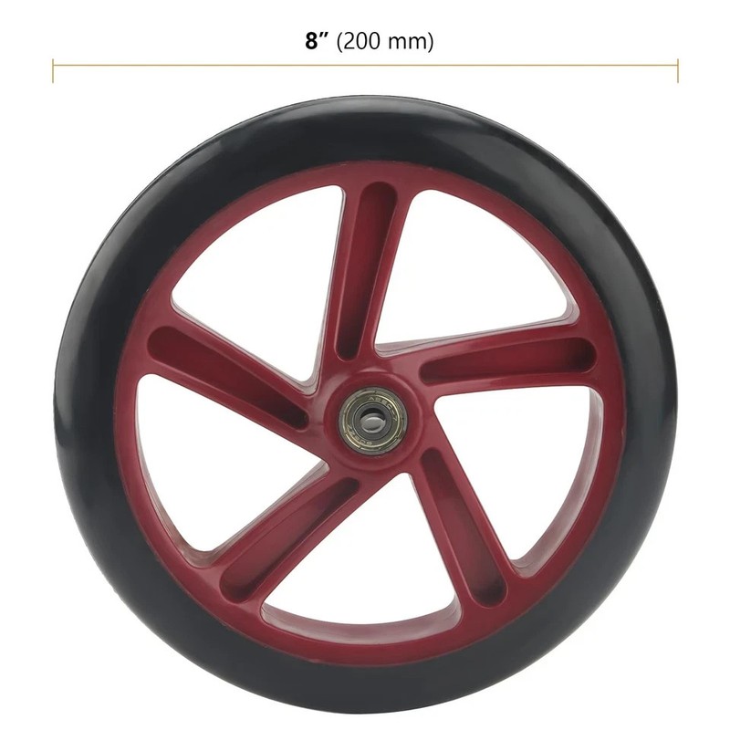 4 Pack 8 Inch Scooter Replacement Wheels, Adult Teen Kick Scooter Wheels Soli... gallery