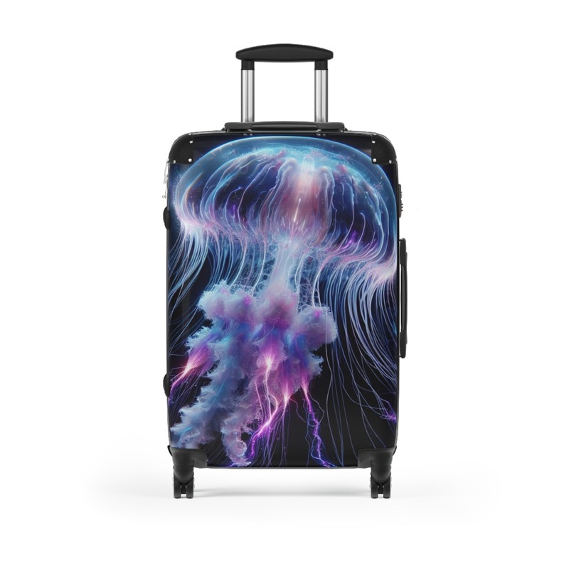 Oceanic Creatures Trio: 2 Jellyfish Suitcases & 1 Axolotl Suitcase Set