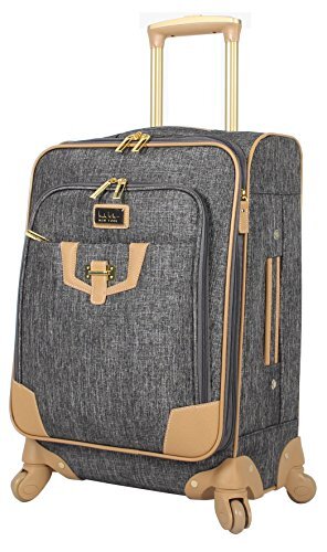 Nicole Miller New York Designer Luggage Collection – 20 Inch Expandable Suitcase