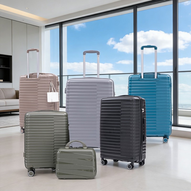 4 Pcs Spinner Wheel Luggage Set Carry On Suitcase with TSA Lock 14 20 24 28 Inch gallery