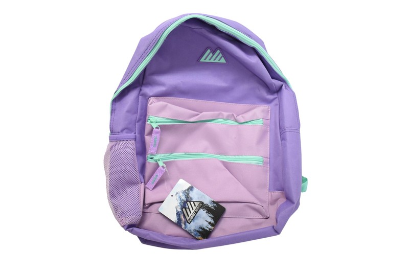 Summit Ridge Backpack Purple Pink Mint Kids School Bookbag 100% Polyester NEW