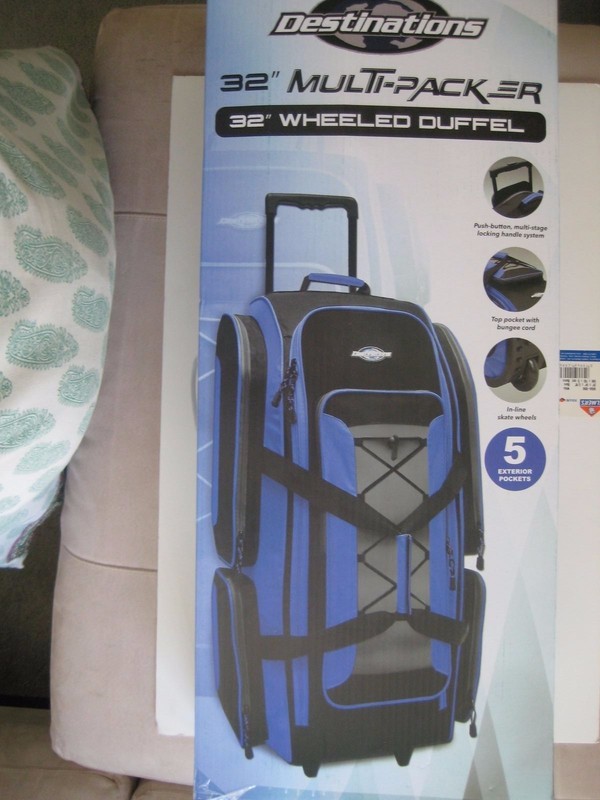Destinations 32" Multi-Packer Wheel Duffle 5 Exterior Pockets In-Line Skate $100 gallery