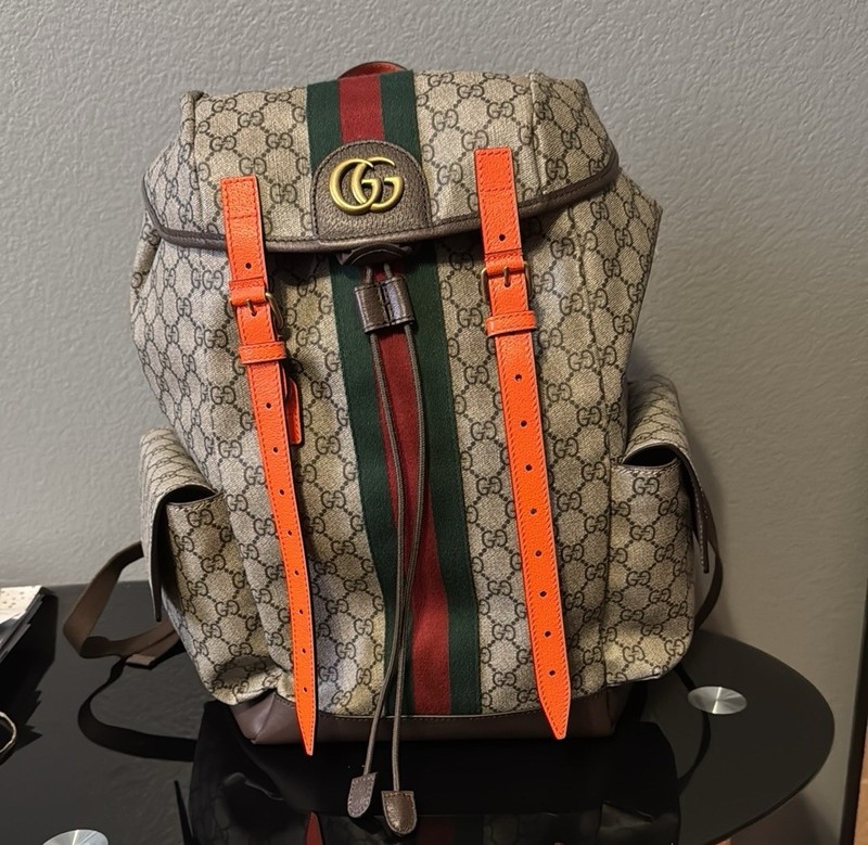 Gucci GG Monogram Fluo Backpack