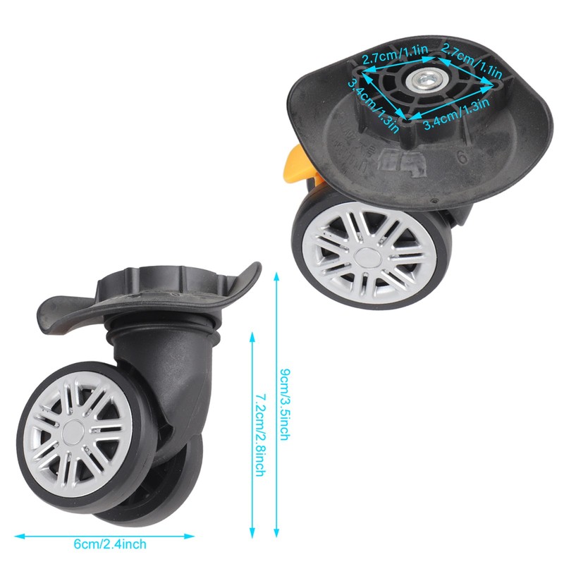 1 Pack Durable Suitcase Replacement Wheels Lightweight For Outdoor Travel New gallery