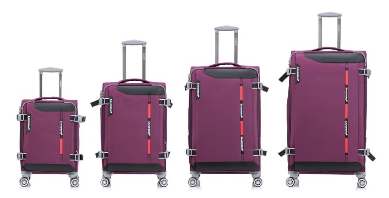 Sanzheng 4-Piece Softside PP Fabric Luggage Set – 20” 24” 28” 32” Durable Travel