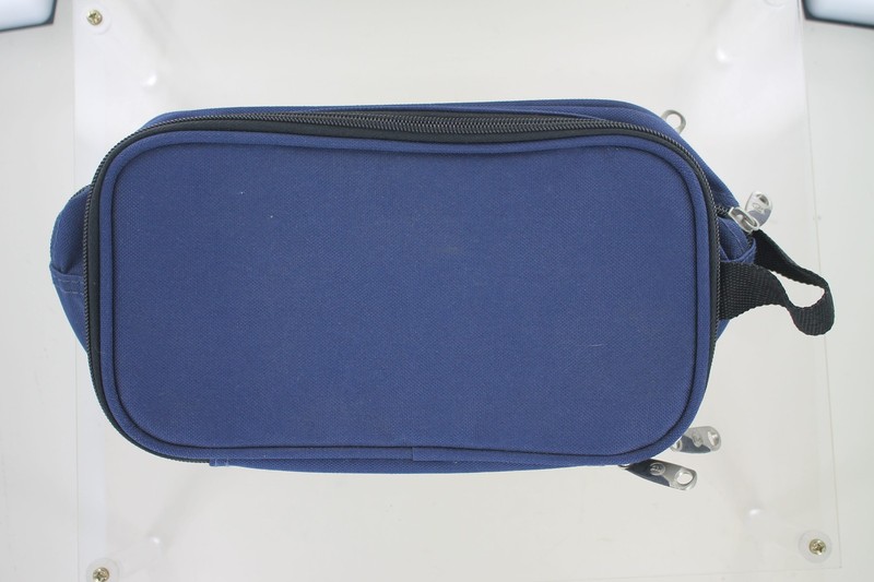 Protocol Travel Toiletry Cosmetic Bag - Blue - 2 Compartments & 1 Pocket gallery