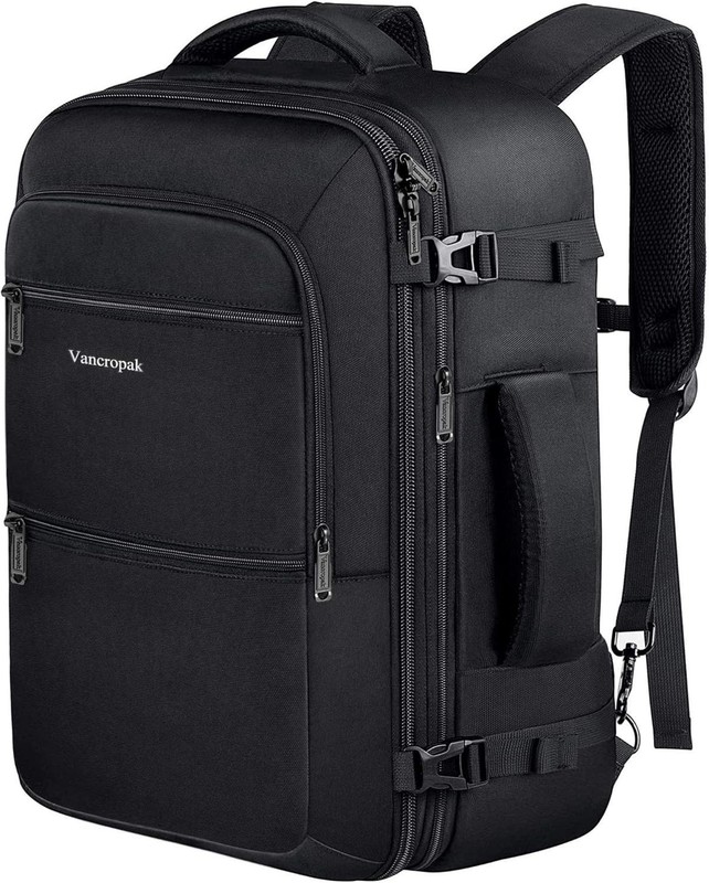40L Expandable Carry On Backpack - Lightweight & Water-Resistant Travel Bag gallery
