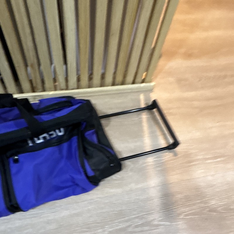 TUR30 Blue/Black Solid Polyester Rolling Duffle Bag 30" with Wheels Handle gallery