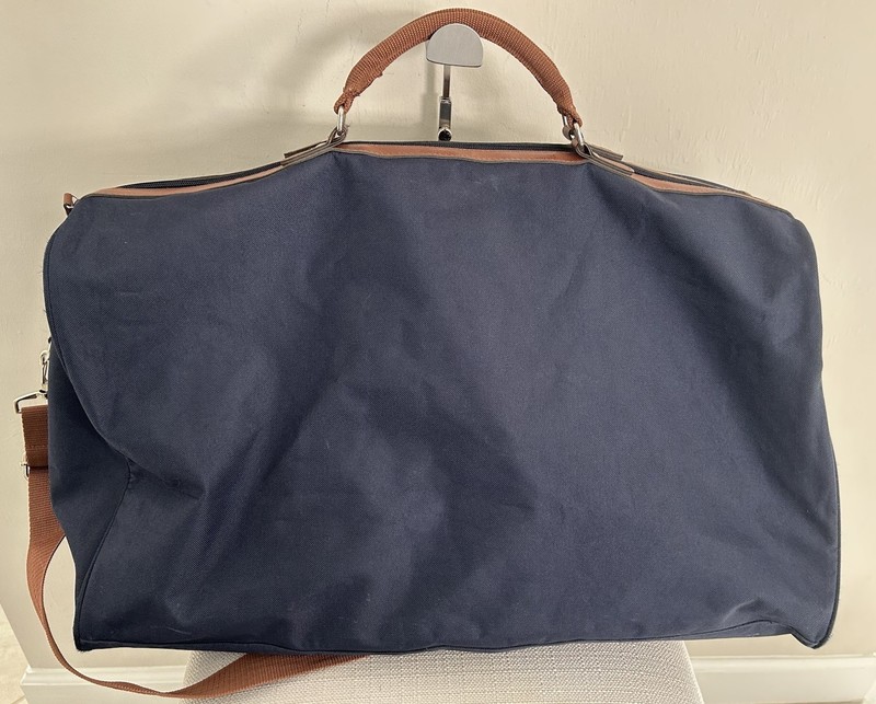 Polo Ralph Lauren Navy Classic Travel Duffle Weekender Crossbody Strap gallery