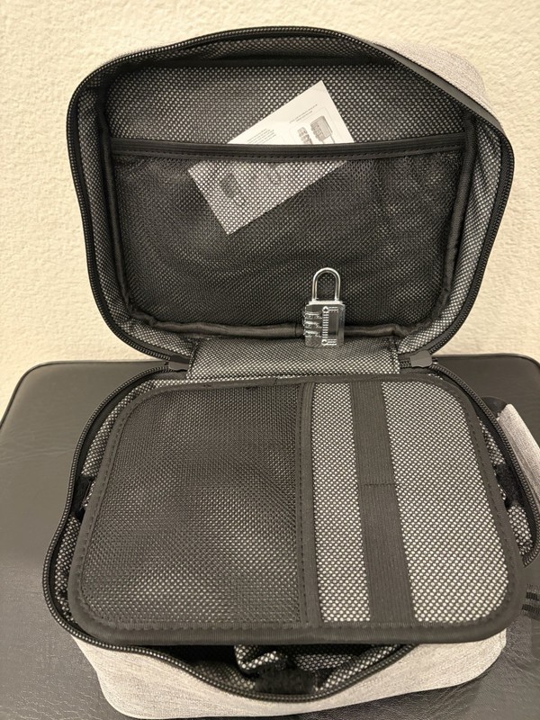 Kozo Smell Proof Case With Lock And Multiple Pockets. Zip Up Secure Odor Proof gallery